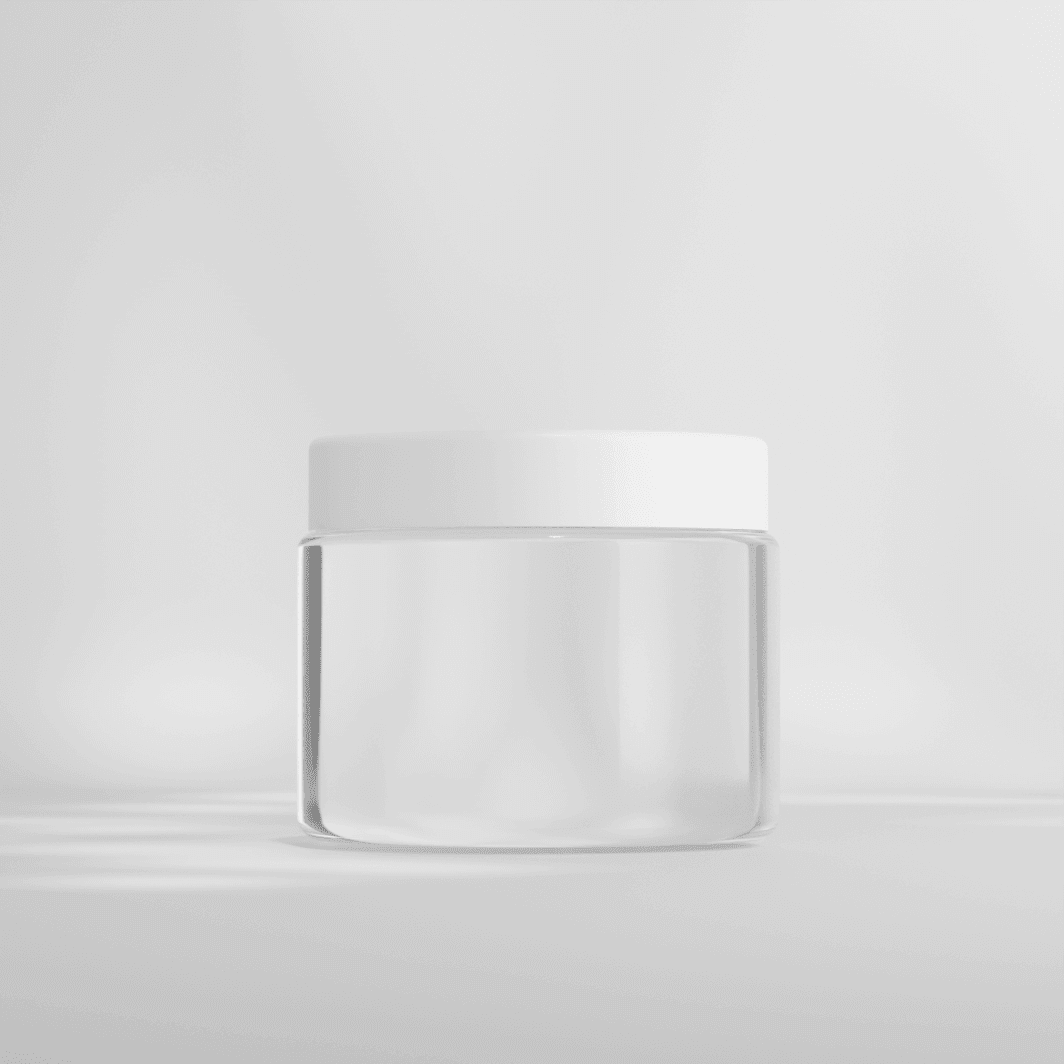Cosmetic Thick wall Straight sided Jar with Cap 3